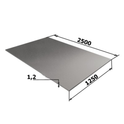 Лист оцинкованный 1,2 мм Z 275