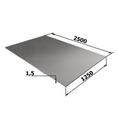 Лист оцинкованный 1,5 мм Z 275
