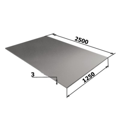 Лист оцинкованный 3 мм Z 275